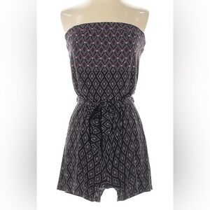 PRE-LOVED White House Black Market Geometric Print Strapless Romper, Size L